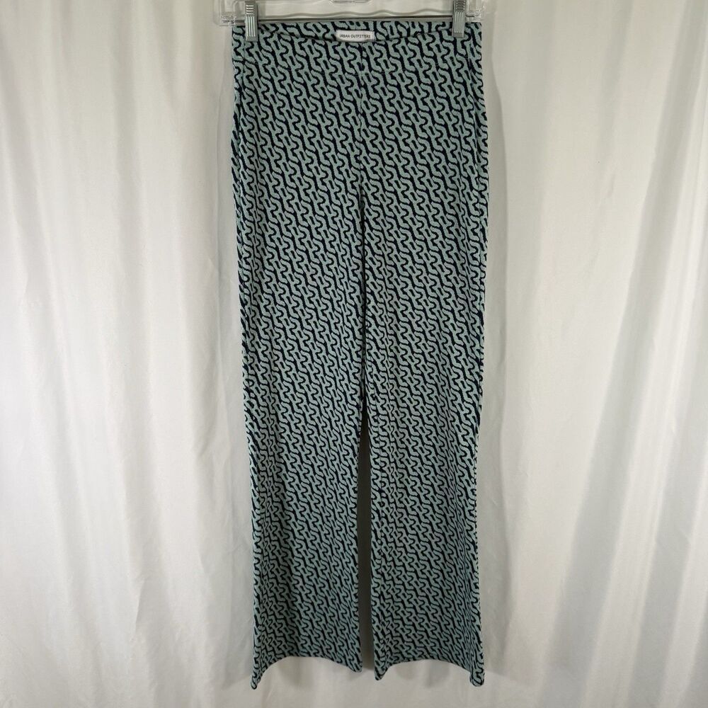 Urban Outfitters Pants Women's Small Green Blue Pull On Mid Rise Stretch